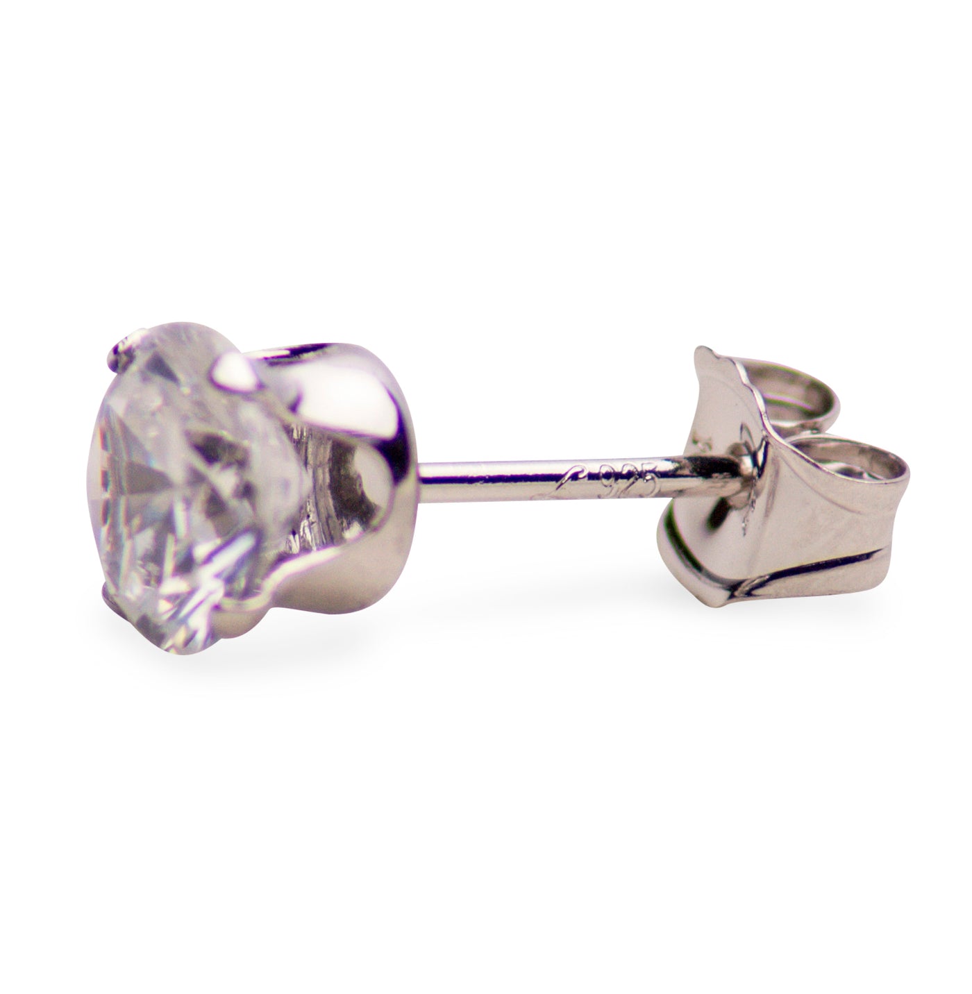 3.0 ctw Cubic Zirconia Round Stud Earrings | SilverAndGold