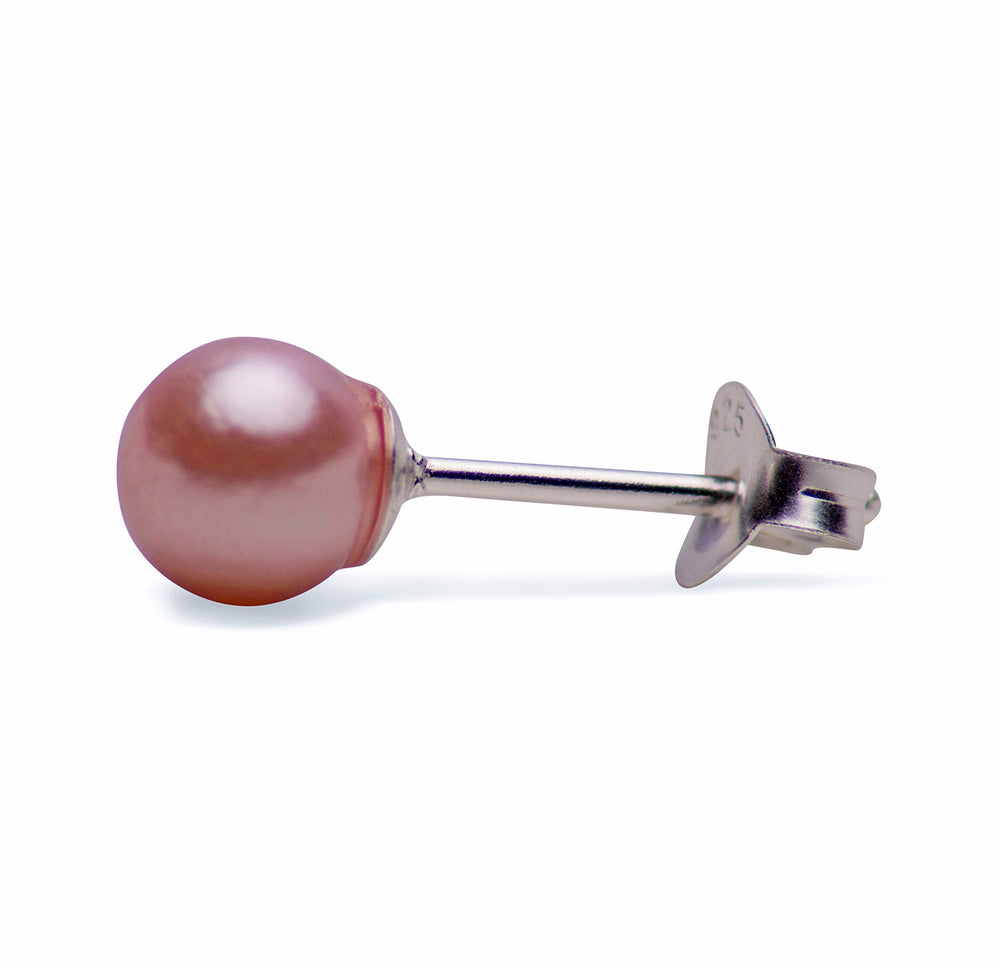 Pink Rose South Seas Pearl Earrings | SilverAndGold