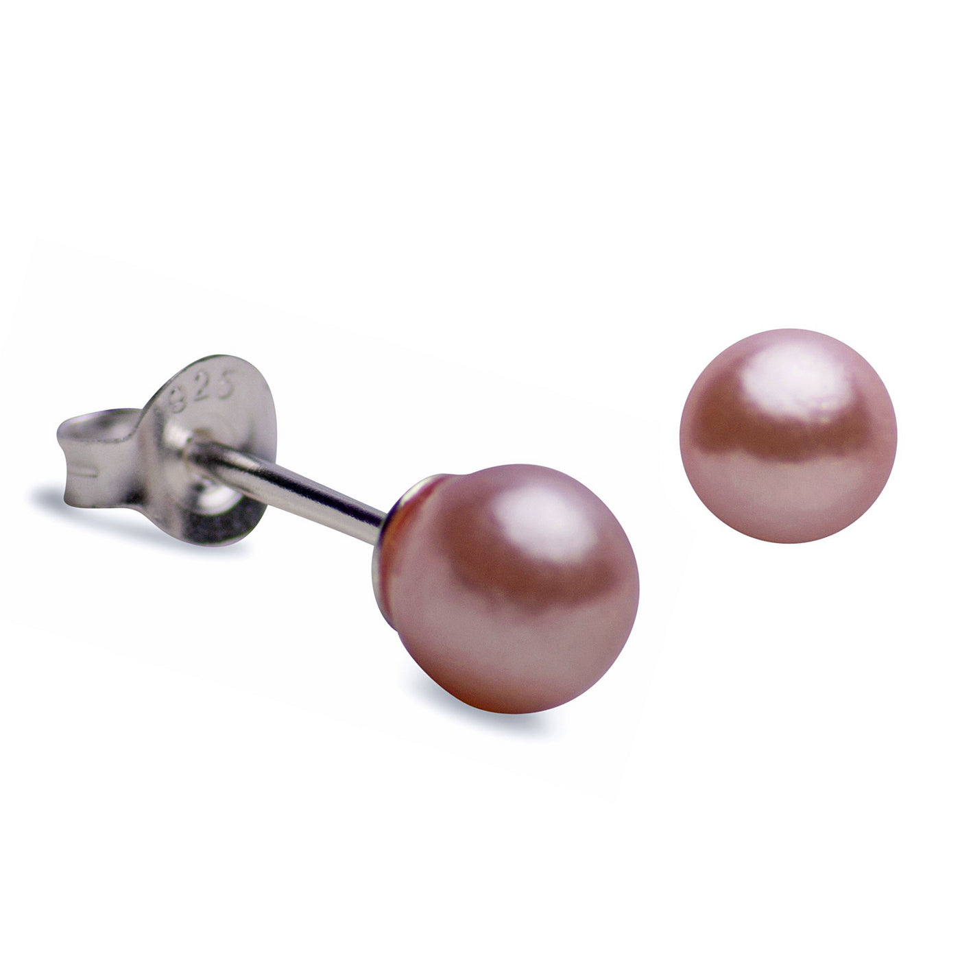Pink Rose South Seas Pearl Earrings | SilverAndGold