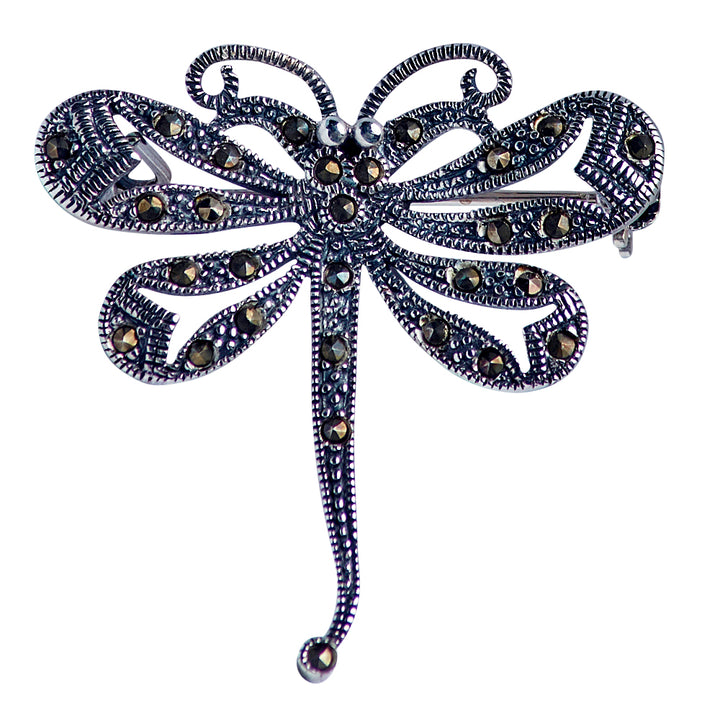 Marcasite Dragonfly Brooch