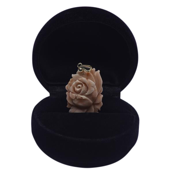 Pink Coral Rose Pendant