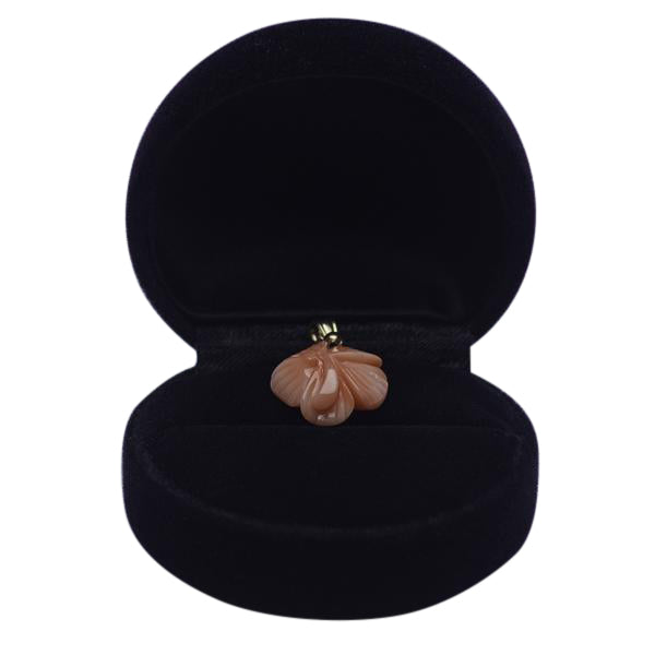 Pink Coral Plumeria Pendant