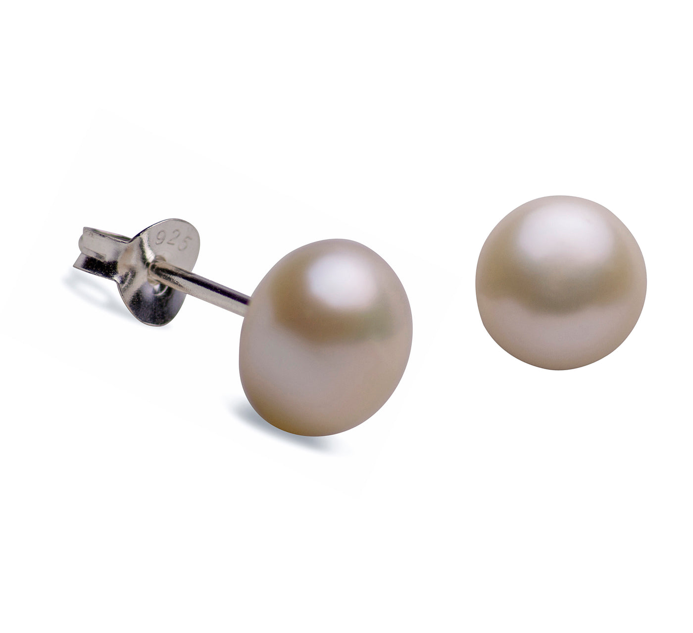 Classic White Cultured Pearl Earrings | SilverAndGold