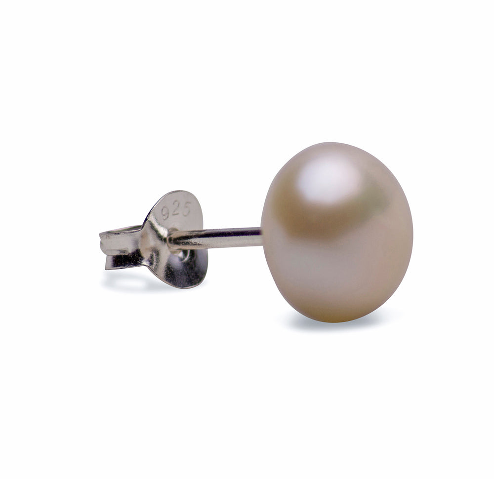 Classic White Cultured Pearl Earrings | SilverAndGold