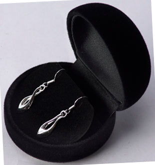 Sterling Silver Teardrop Twist Earrings | SilverAndGold