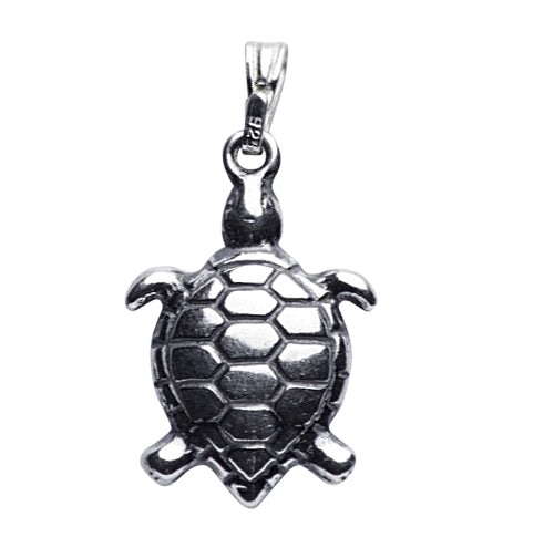 Turtle Silver Pendant
