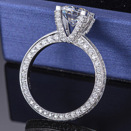 18K Gold 2 TCW Moissanite Ring