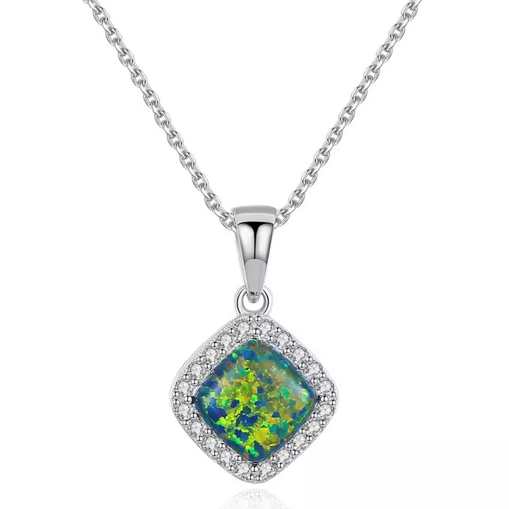 Fire Opal Simulant Necklace