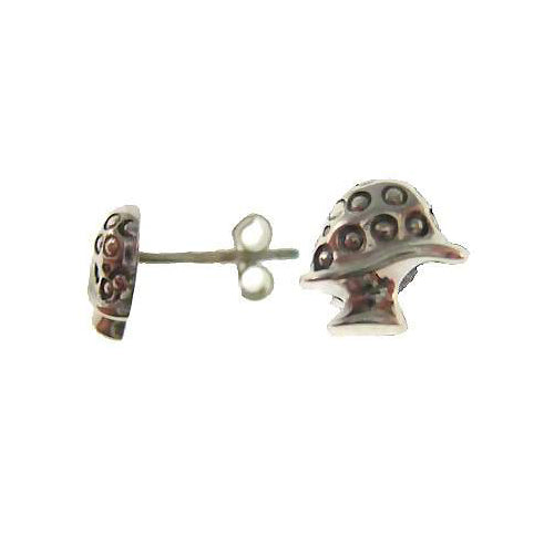 Charming Toadstool Mushroom Sterling Silver Earrings | SilverAndGold