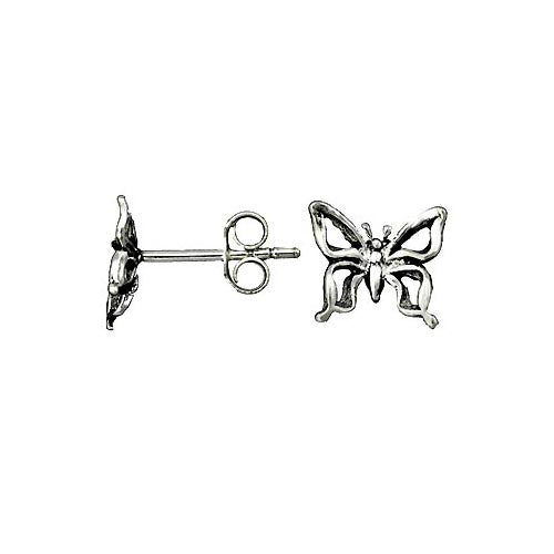 Silver Butterfly Post Earrings | SilverAndGold