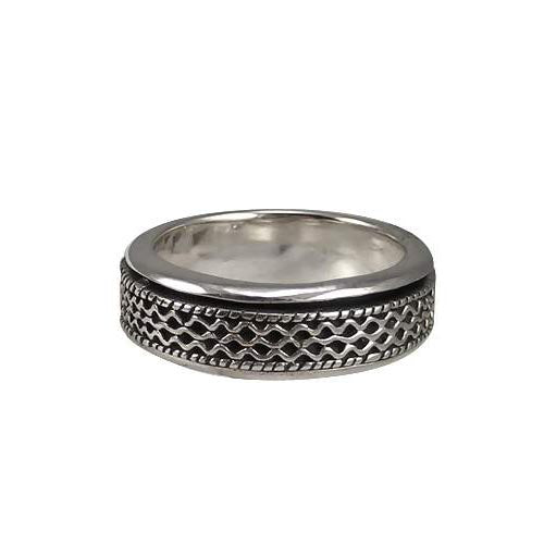 Silver Spinner Ring Twisted Ropes Design - SilverAndGold.com Silver And Gold