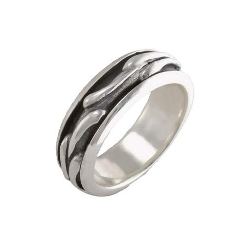 Silver Spinner Ring: Gaelic Design - SilverAndGold.com Silver And Gold
