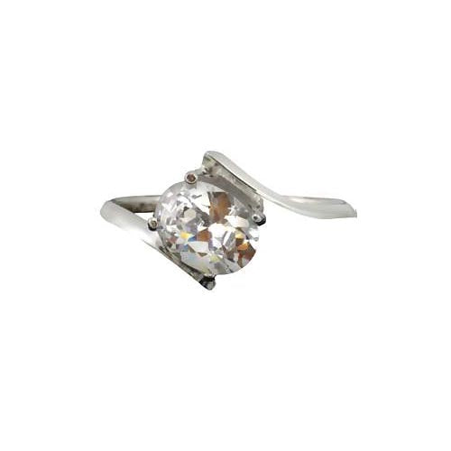 Solitaire 3/4 Carat Oval - SilverAndGold.com Silver And Gold