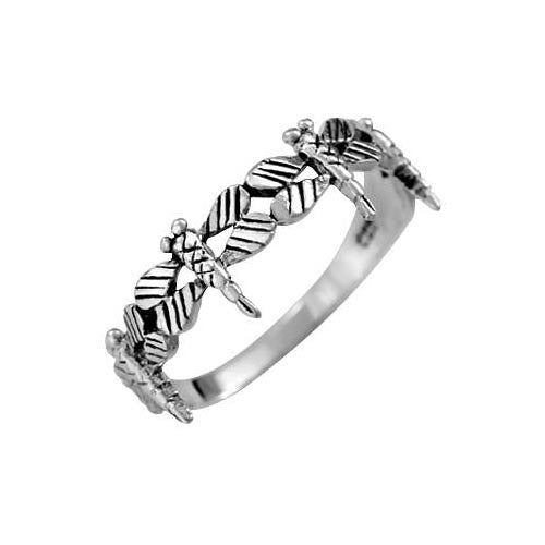 Sterling Silver Dragonfly Ring - SilverAndGold.com Silver And Gold