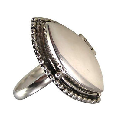 Sterling Silver Secret Poison Ring - SilverAndGold.com Silver And Gold