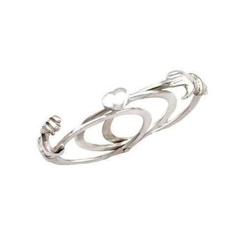 Silver Ring Friendship & Hearts (Opens)