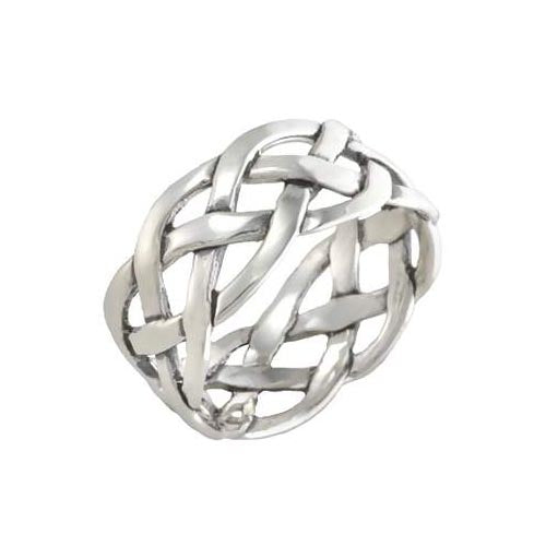 Silver Ring Infinity Knot Design