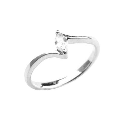 Sterling Solitaire Ring (1/4 Carat) - SilverAndGold.com Silver And Gold