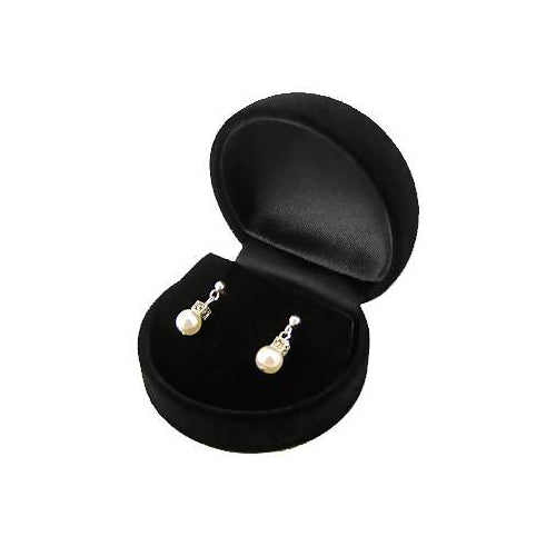 Whit Pearl & Marcasite Dangle Earrings | SilverAndGold