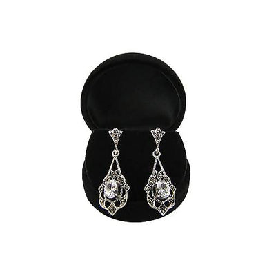 Sterling Silver Victorian Drop Earrings | SilverAndGold