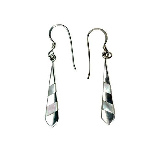 Sterling Silver & Mother of Pearl Earrings | SilverAndGold