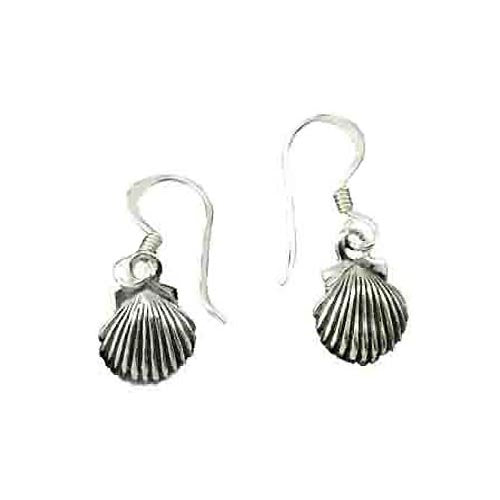Sterling Silver Seashell Earrings | SilverAndGold