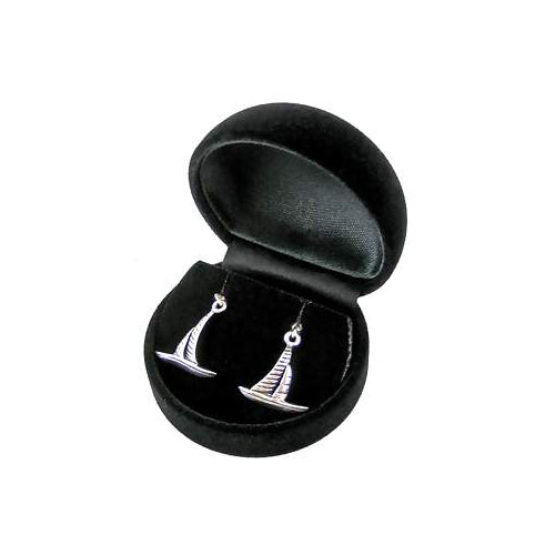Sterling Silver Sailboat Earrings | SilverAndGold