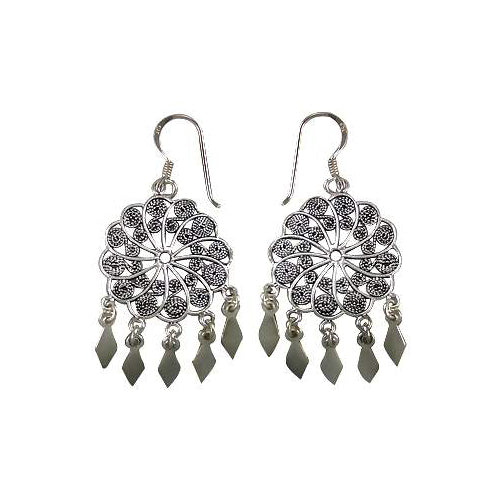 Sterling Silver Dream Catcher Earrings | SilverAndGold
