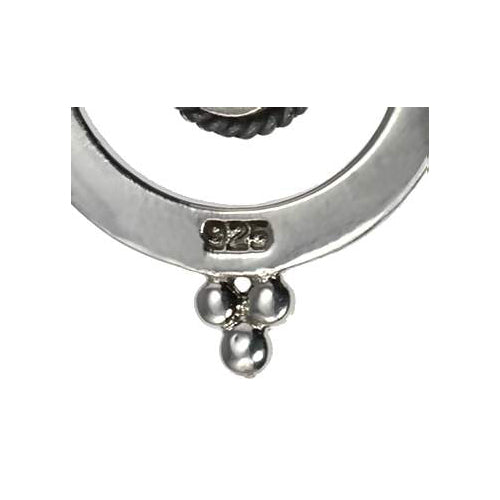 Turquoise Hoop Earrings in Sterling Silver | SilverAndGold