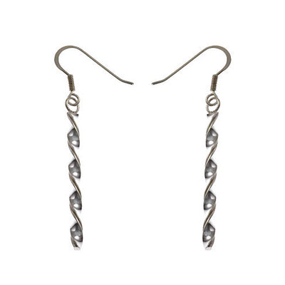 Silver Twisted Rope Earrings | SilverAndGold