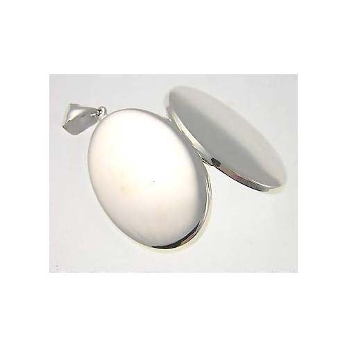 Sterling Pendant:: Large Photo Locket - SilverAndGold.com Silver And Gold