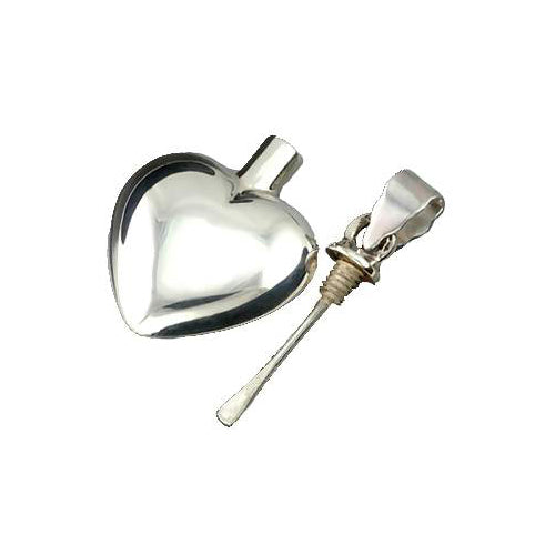 Sterling Perfume Locket Heart Necklace - SilverAndGold.com Silver And Gold