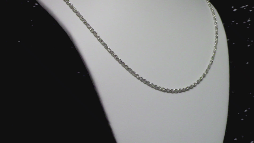 Diamond Cut Rope Chain 1.5 mm