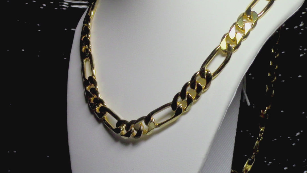 Diamond Cut Figaro Chain 7.0 mm