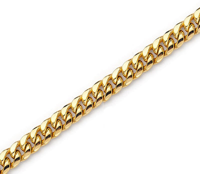 14K Gold Curb Chain 3.4 mm