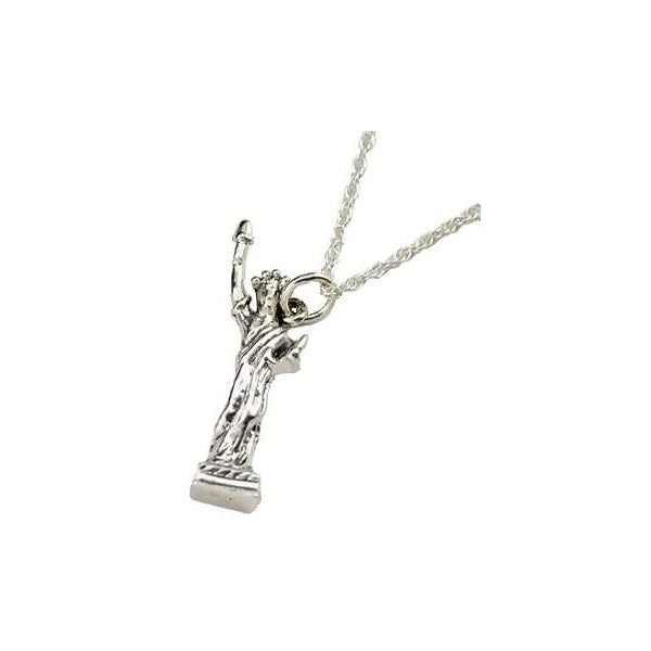 Silver Statue Of Liberty Necklace