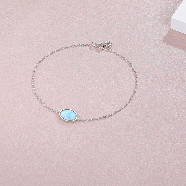 Larimar Silver Bracelet