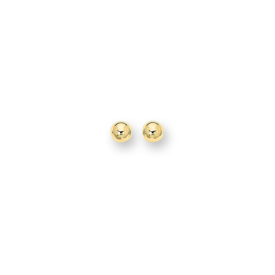 14K Yellow Gold Post Earrings | SilverAndGold