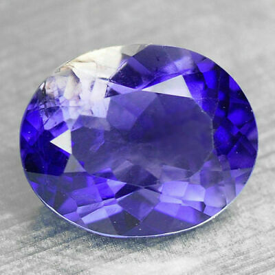 Blue Iolite 1.35 Carat Oval Loose Gemstones