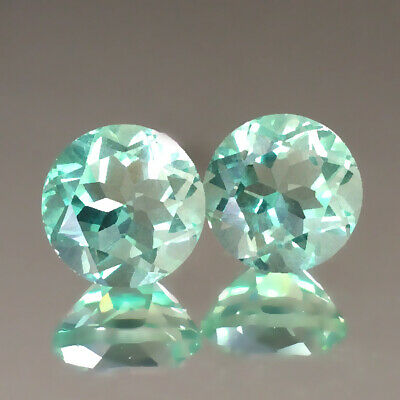 Green Natural Fluorite 5.14 Carats Pair Loose Gemstones