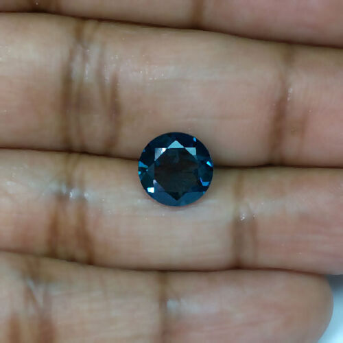 London Blue Topaz 3.51 Carat Round Loose Gemstone