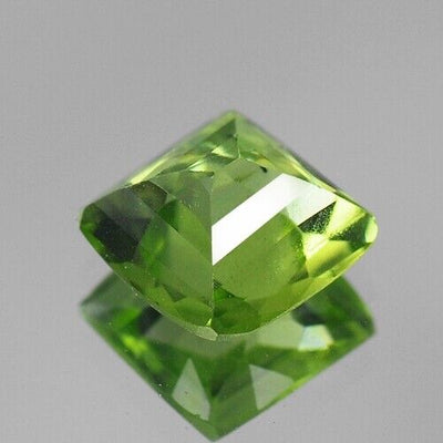 Burmese Green Peridot 1.30 Carat Cushion Loose Gemstone