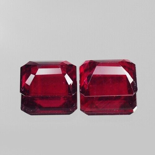 Pigeon Blood Ruby 4.88 Carats Pair Loose Gemstones