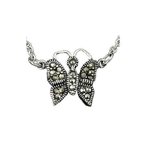 Marcasite Butterfly Necklace