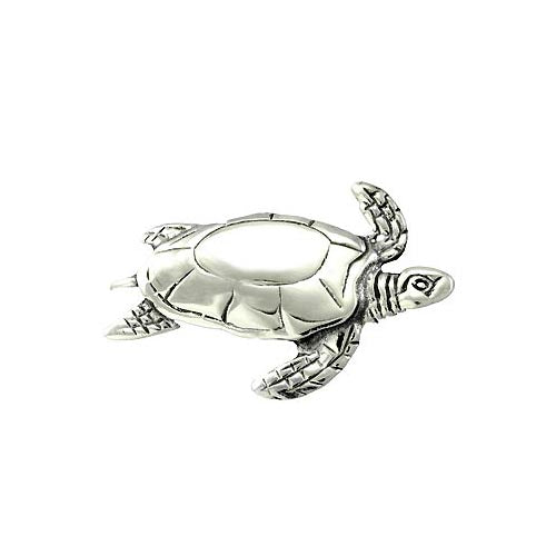 Sterling Brooch Pin: Turtle Pin - SilverAndGold.com Silver And Gold