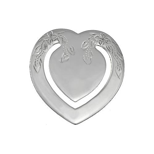 Sterling Silver Accessories: Heart Bookmark - SilverAndGold.com Silver And Gold