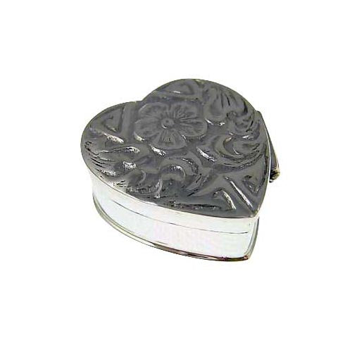 Sterling Silver Accessories: Heart Shape Box - SilverAndGold.com Silver And Gold