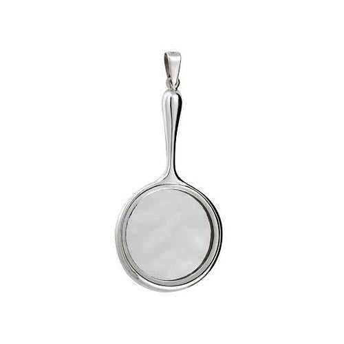 Sterling Silver Mirror Pendant - SilverAndGold.com Silver And Gold