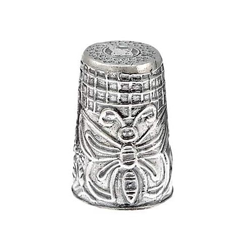 Sterling Silver Thimble: Butterfly - SilverAndGold.com Silver And Gold