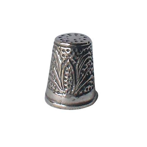 Sterling Silver Thimble: Cornhusker and Wheat - SilverAndGold.com Silver And Gold